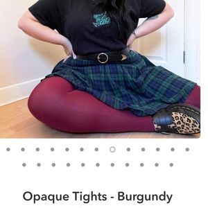 Snag tights Burgundy- Size E, 80 Denier Opaque tights. New & in packaging